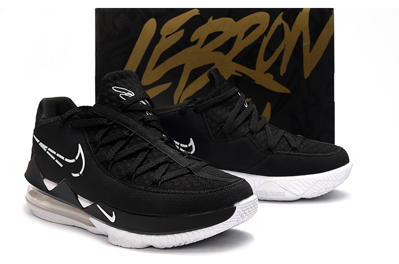 Nike LeBron 17 Low Black White Basketball Shoes